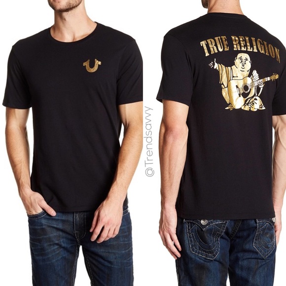 True Religion Other - NWT TRUE RELIGION SOLID GOLD BUDDHA CREW TEE SHIRT